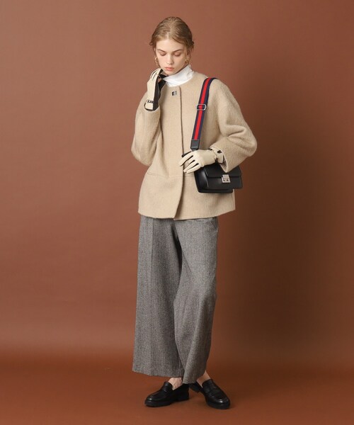 DRESSTERIOR(ドレステリア)の「【otonaMUSE12月号掲載】モヘヤ混シャギーショートジャケット(ノーカラージャケット)」 - WEAR