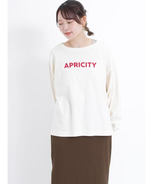 Samansa Mos2（サマンサ モスモス）の「ロゴアソートプリントロングTシャツ（Tシャツ/カットソー・レディース・キナリ/チャコールグレー/オフホワイト・F）」の10枚目の写真