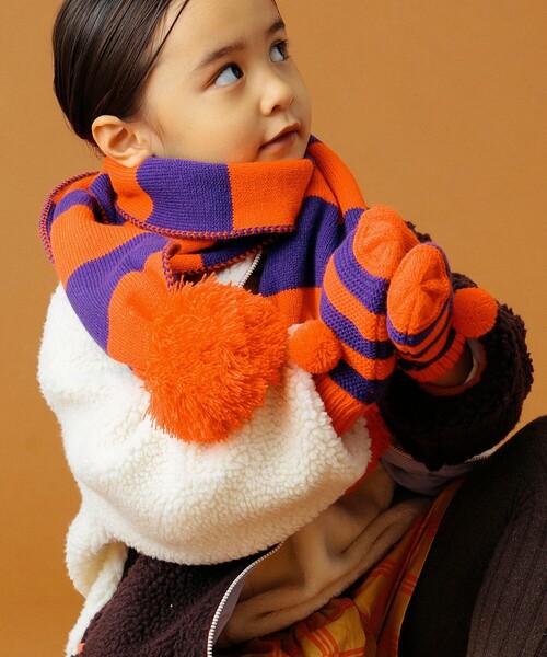B:MING by BEAMS(ビーミングバイビームス)の「B:MING by BEAMS / ボーダー マフラー(マフラー・キッズ・グリーン/オレンジ・FREE)」の17枚目の写真