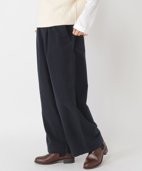 studio CLIP（スタディオクリップ）の「【みんなのリクエストパンツ】柔らかストレッチワイドパンツ[プチ・プラスサイズあり]（その他パンツ・レディース・ブラウン/ネイビー/アイボリー/オレンジ・XX-LARGE/LARGE/XXX-LARGE/MEDIUM/PF/X-LARGE）」の3枚目の写真