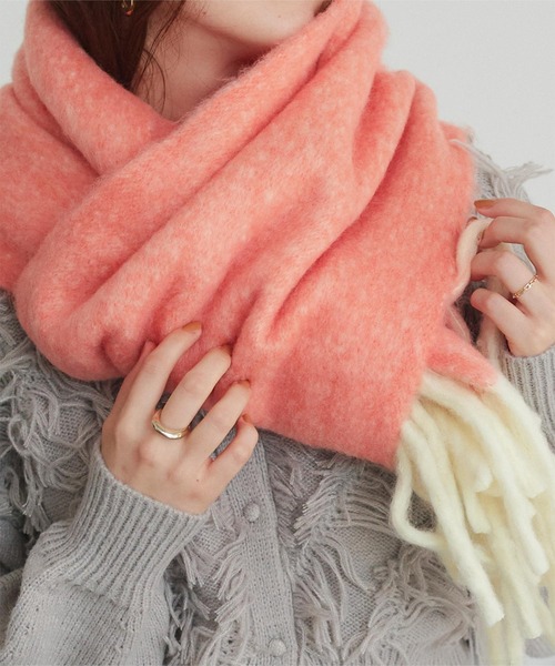 titivate（ティティベイト）の「メランジボリュームマフラー/ストール（マフラー・レディース・イエロー/グリーン/ミント/ブルー・FREE）」の19枚目の写真