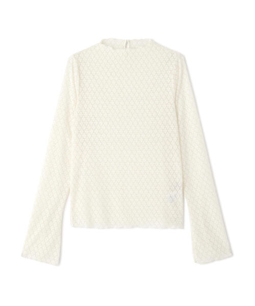 FREE'S MART（フリーズマート）の「◆シアーレースハイネックカットソー（Tシャツ/カットソー・レディース・ブラック/ホワイト・FREE）」の11枚目の写真