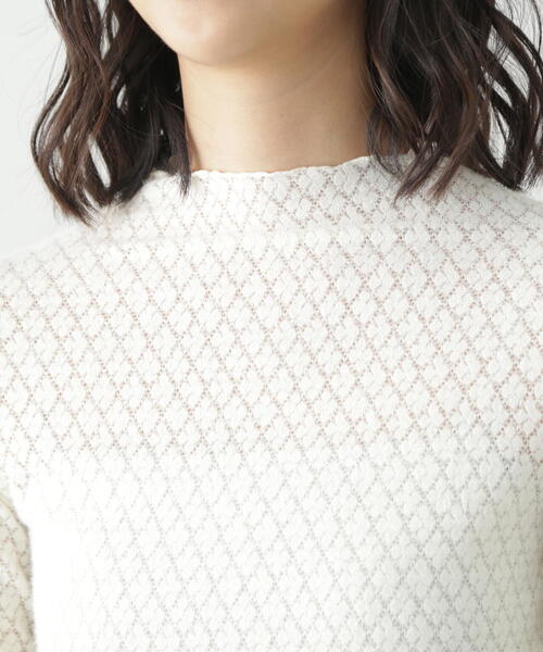 FREE'S MART（フリーズマート）の「◆シアーレースハイネックカットソー（Tシャツ/カットソー・レディース・ブラック/ホワイト・FREE）」の22枚目の写真