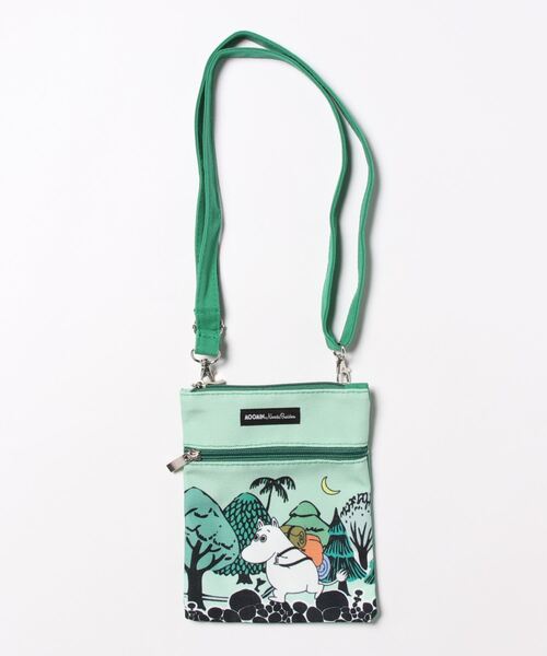 MOOMIN(ムーミン)の「MOOMIN / ムーミン ネックバッグ ショルダーバッグ NECK BAG CLASSIC NBJ(ショルダーバッグ・レディース・グリーン/ライトグリーン/イエロー/ピンク/パープル・FREE)」の1枚目の写真