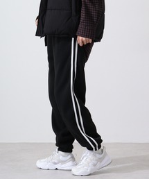 Sideline line sweat balloon pants / サイドライン ラインスウェットバルーンパンツ unisex