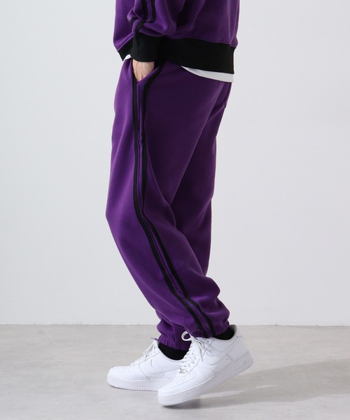 FUNALIVE(ファンアライブ)の「Sideline line sweat balloon pants / サイドライン ラインスウェットバルーンパンツ unisex(スウェットパンツ・メンズ・グレイッシュベージュ/オートミール/ヘザーチャコール/ブラック/パープル・XL/M/L)」の11枚目の写真