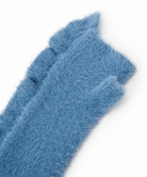 Casselini（キャセリーニ）の「Casselini(キャセリーニ)フリルシャギーアームウォーマー（手袋・レディース・オフホワイト/ブルー/ブラック・FREE）」の9枚目の写真