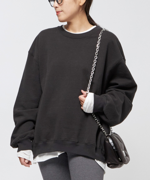 トップス AP STUDIO PRINT SWEAT PULLOVER AP STUDIO（エーピーストゥディオ）の「PRINT SWEAT PULLOVER