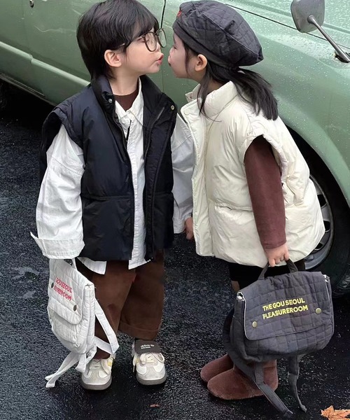 【aimoha-KIDS-】子供服 ベーシックダウンベスト（ダウンベスト）｜aimoha（アイモハ）