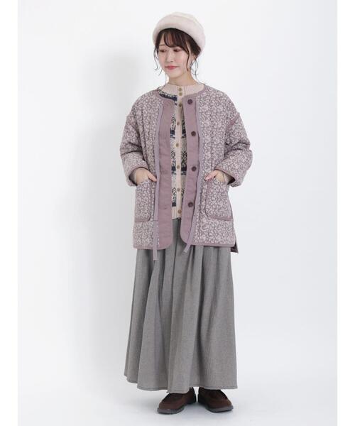 Samansa Mos2（サマンサ モスモス）の「【マシンウォッシャブル】前後着ジャカードニット（ニット/セーター・レディース・チャコールグレー/オフホワイト/ベージュ・F）」の18枚目の写真