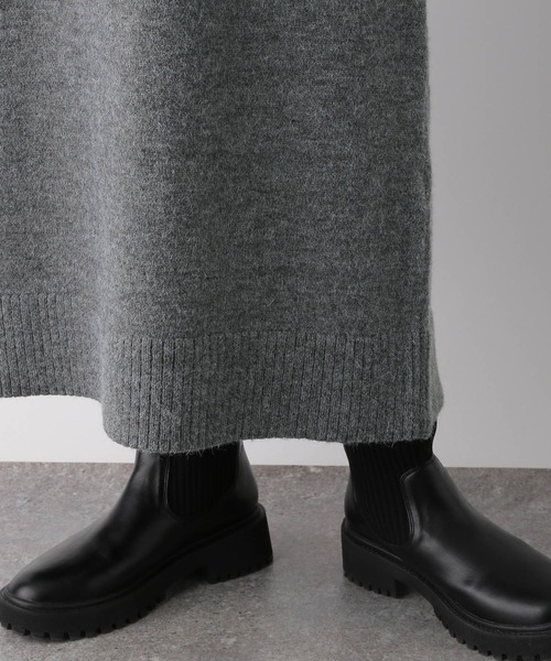 LEPSIM（レプシィム）の「7ゲージジャガード柄ニットワンピース　983177（ワンピース・レディース・グレー/グリーン・FREE）」の14枚目の写真