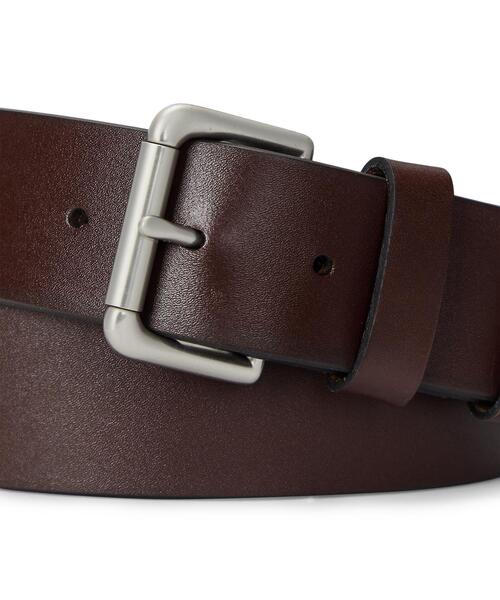POLO RALPH LAUREN（ポロ ラルフ ローレン）の「レザー ローラーバックル ベルト（ベルト・メンズ・ブラウン・42/38/30/40/32/34/36）」の2枚目の写真