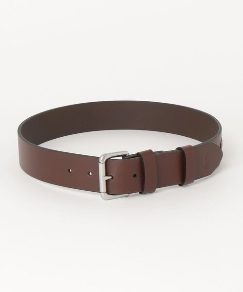 POLO RALPH LAUREN（ポロ ラルフ ローレン）の「レザー ローラーバックル ベルト（ベルト・メンズ・ブラウン・42/38/30/40/32/34/36）」の3枚目の写真