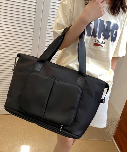 LA VORAGINE(ラ ヴォラジネ)の「大容量 2way トラベル ボストンバッグ ヨガ トレーニング スポーツ フィットネス ピラティス ランニング 容量拡張(ボストンバッグ・レディース・ブラック/サックスブルー/ブルー/ラベンダー/ミント・FREE)」の21枚目の写真