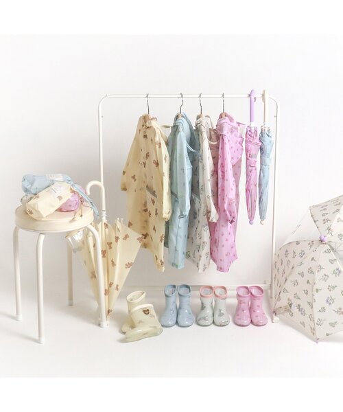 apres les cours（アプレレクール）の「GIRLSレインシューズ(花・いちご)（レインシューズ・キッズ・アイボリー/ラベンダー・19/14/15 /18/17/16）」の15枚目の写真