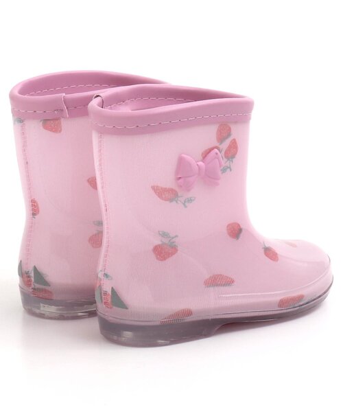 apres les cours（アプレレクール）の「GIRLSレインシューズ(花・いちご)（レインシューズ・キッズ・アイボリー/ラベンダー・19/14/15 /18/17/16）」の5枚目の写真