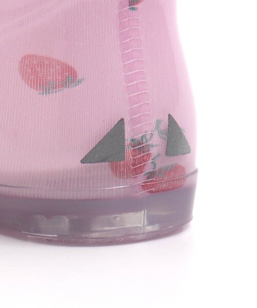 apres les cours（アプレレクール）の「GIRLSレインシューズ(花・いちご)（レインシューズ・キッズ・アイボリー/ラベンダー・19/14/15 /18/17/16）」の8枚目の写真