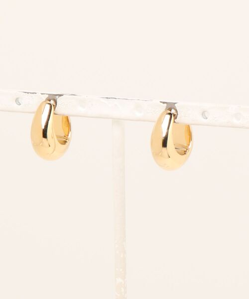TOM WOOD（トムウッド）の「【TOMWOOD】ice hoop small アイスフープ ゴールド ピアス（ピアス（両耳用）・レディース・ゴールド・FREE）」の4枚目の写真