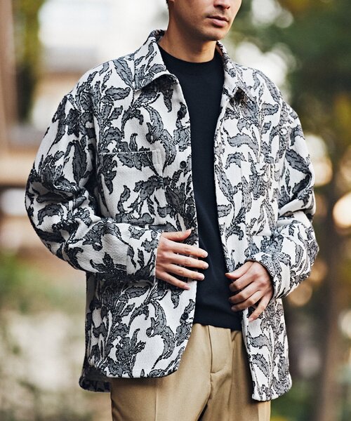 EDIFICE（エディフィス）の「【GIOLICA / ジオリカ】ツイード CPOジャケット（その他アウター・メンズ・ブラウン系その他/ベージュ/ホワイト・MEDIUM/LARGE）」の14枚目の写真