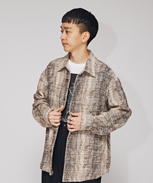 EDIFICE（エディフィス）の「【GIOLICA / ジオリカ】ツイード CPOジャケット（その他アウター・メンズ・ブラウン系その他/ベージュ/ホワイト・MEDIUM/LARGE）」の20枚目の写真