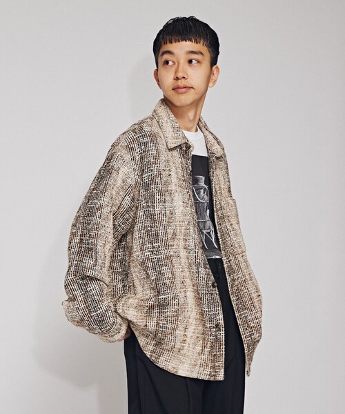 EDIFICE（エディフィス）の「【GIOLICA / ジオリカ】ツイード CPOジャケット（その他アウター・メンズ・ブラウン系その他/ベージュ/ホワイト・MEDIUM/LARGE）」の21枚目の写真