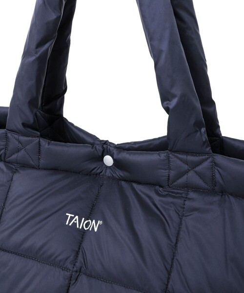 TAION（タイオン）の「【TAION/タイオン】LUNCH DOWN TOTE BAG L（トートバッグ・メンズ・チャコールグレー/オリーブ/ダークネイビー/ブラック・FREE）」の7枚目の写真