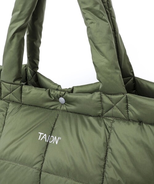TAION（タイオン）の「【TAION/タイオン】LUNCH DOWN TOTE BAG L（トートバッグ・メンズ・チャコールグレー/オリーブ/ダークネイビー/ブラック・FREE）」の17枚目の写真