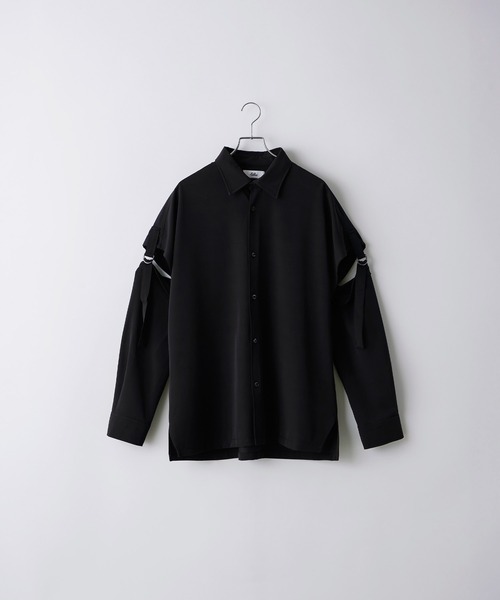 Loose/ルース(ルース)の「ドレープトロミ 2WAY Dコードルーズシャツ(シャツ/ブラウス・メンズ・ダークブルー/オフホワイト/ブラック・L/M/S/XS)」の19枚目の写真