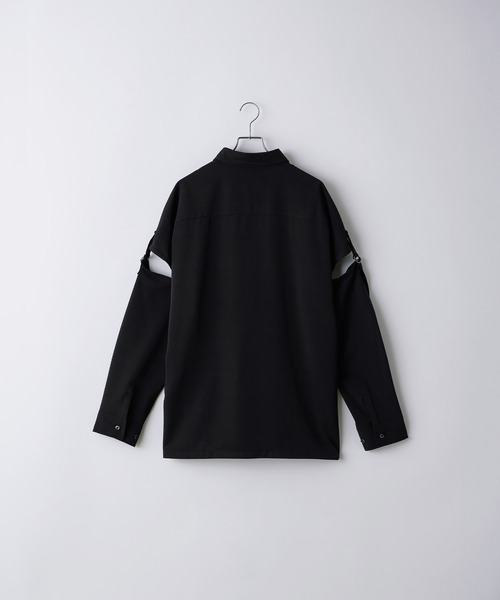 Loose/ルース(ルース)の「ドレープトロミ 2WAY Dコードルーズシャツ(シャツ/ブラウス・メンズ・ダークブルー/オフホワイト/ブラック・L/M/S/XS)」の20枚目の写真
