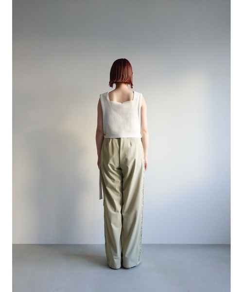 sahara（サハラ）の「Lace Line Pants/レースラインパンツ（スラックス 