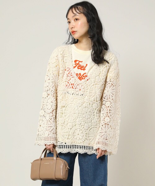 FREAK'S STORE(フリークスストア)の「長袖ニット(ニット/セーター・レディース・オフホワイト・フリ-)」の3枚目の写真