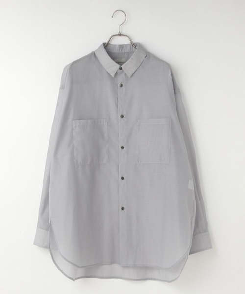 LOWRYS FARM（ローリーズファーム）の「シアーシャツＬＳ987560（シャツ/ブラウス・メンズ・ブラック/グレー・MEDIUM/LARGE）」の10枚目の写真