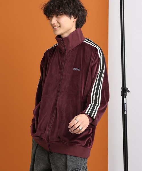 SIGNAL SPORTS（シグナルスポーツ）の「【SIGNAL SPORTS】サイドライン/ルーズベロアトラックジャケット（ブルゾン・メンズ・ネイビー/ブルー/ブラック/ワインレッド・LARGE/SMALL/MEDIUM）」の11枚目の写真