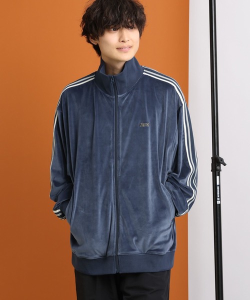 SIGNAL SPORTS（シグナルスポーツ）の「【SIGNAL SPORTS】サイドライン/ルーズベロアトラックジャケット（ブルゾン・メンズ・ネイビー/ブルー/ブラック/ワインレッド・LARGE/SMALL/MEDIUM）」の19枚目の写真