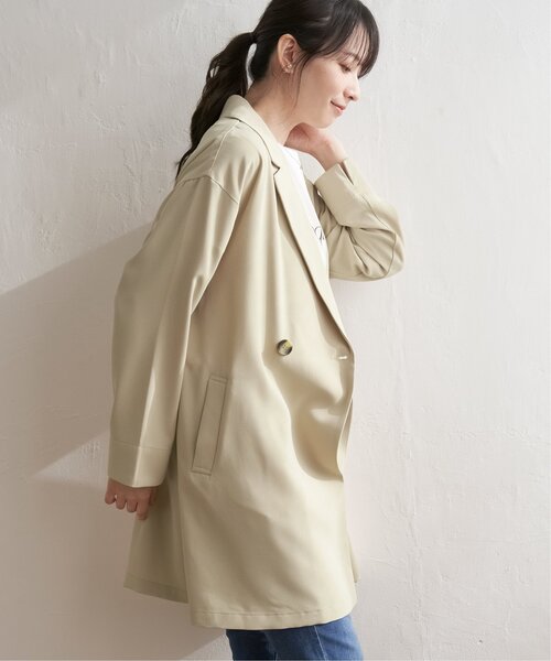 ikka(イッカ)の「ゆるテーラードコート(テーラードジャケット・レディース・カーキオリーブ/ネイビー/ベージュ・M/L/S)」の11枚目の写真