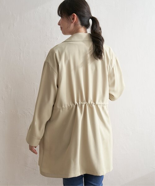 ikka(イッカ)の「ゆるテーラードコート(テーラードジャケット・レディース・カーキオリーブ/ネイビー/ベージュ・M/L/S)」の12枚目の写真