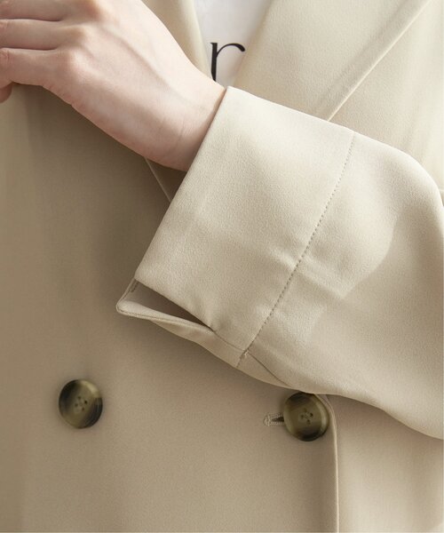 ikka(イッカ)の「ゆるテーラードコート(テーラードジャケット・レディース・カーキオリーブ/ネイビー/ベージュ・M/L/S)」の16枚目の写真