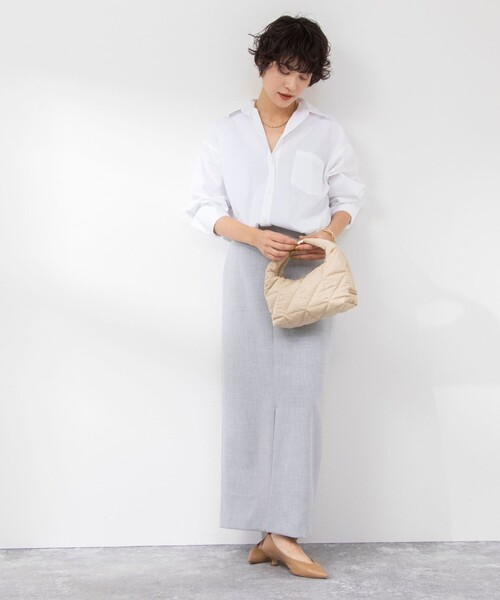 NOLLEY’S Sophi（ノーリーズソフィ）の「3WAYオーバーシャツ（シャツ/ブラウス・レディース・サックスブルー/ホワイト系その他4/ホワイト・38）」の15枚目の写真