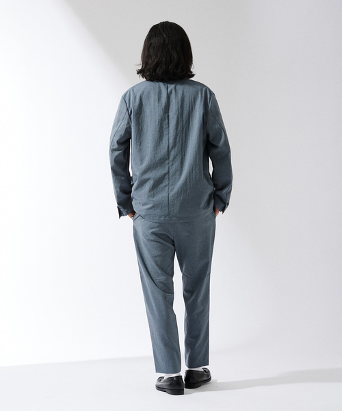 JOURNAL STANDARD(ジャーナルスタンダード)の「”吸水速乾 / 接触冷感” EVALET ストレッチ ウォッシャブル 2Bジャケット(テーラードジャケット・メンズ・グレー/ブラウン系その他/ダークブルー・SMALL/MEDIUM/LARGE)」の5枚目の写真