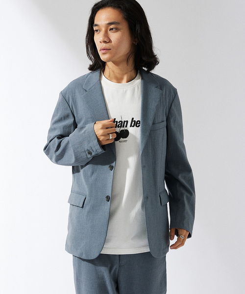 JOURNAL STANDARD(ジャーナルスタンダード)の「”吸水速乾 / 接触冷感” EVALET ストレッチ ウォッシャブル 2Bジャケット(テーラードジャケット・メンズ・グレー/ブラウン系その他/ダークブルー・SMALL/MEDIUM/LARGE)」の10枚目の写真