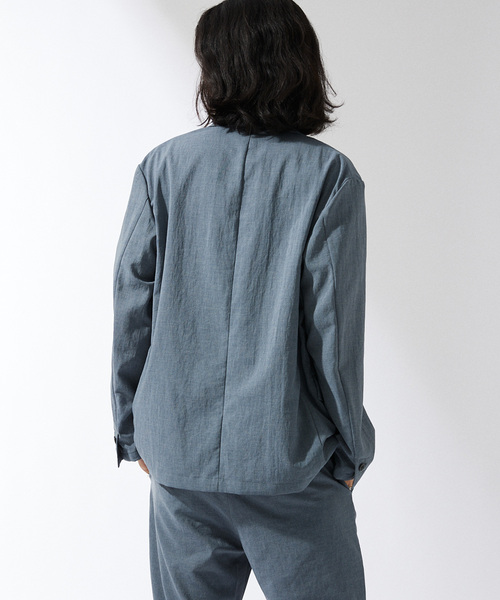 JOURNAL STANDARD(ジャーナルスタンダード)の「”吸水速乾 / 接触冷感” EVALET ストレッチ ウォッシャブル 2Bジャケット(テーラードジャケット・メンズ・グレー/ブラウン系その他/ダークブルー・SMALL/MEDIUM/LARGE)」の9枚目の写真