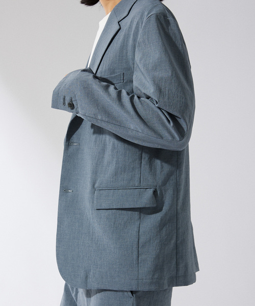 JOURNAL STANDARD(ジャーナルスタンダード)の「”吸水速乾 / 接触冷感” EVALET ストレッチ ウォッシャブル 2Bジャケット(テーラードジャケット・メンズ・グレー/ブラウン系その他/ダークブルー・SMALL/MEDIUM/LARGE)」の11枚目の写真