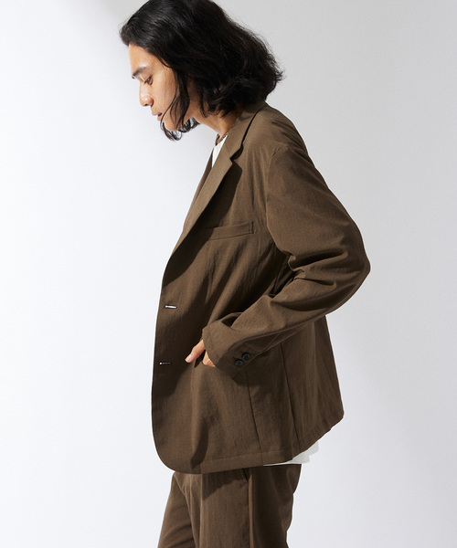 JOURNAL STANDARD(ジャーナルスタンダード)の「”吸水速乾 / 接触冷感” EVALET ストレッチ ウォッシャブル 2Bジャケット(テーラードジャケット・メンズ・グレー/ブラウン系その他/ダークブルー・SMALL/MEDIUM/LARGE)」の19枚目の写真