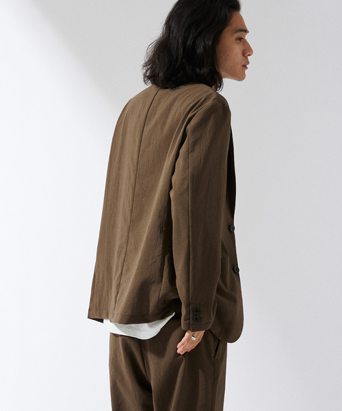 JOURNAL STANDARD(ジャーナルスタンダード)の「”吸水速乾 / 接触冷感” EVALET ストレッチ ウォッシャブル 2Bジャケット(テーラードジャケット・メンズ・グレー/ブラウン系その他/ダークブルー・SMALL/MEDIUM/LARGE)」の21枚目の写真