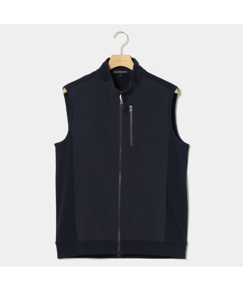 セール】【Rosasen/GOLF】ジャカードメッシュ×タフタベスト（ベスト