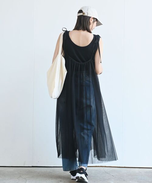 rps(アールピーエス)の「チュールキャミワンピース(ワンピース・レディース・ブラック/ベージュ系その他/グレー・フリー)」の18枚目の写真