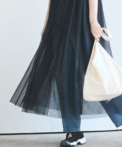 rps(アールピーエス)の「チュールキャミワンピース(ワンピース・レディース・ブラック/ベージュ系その他/グレー・フリー)」の17枚目の写真