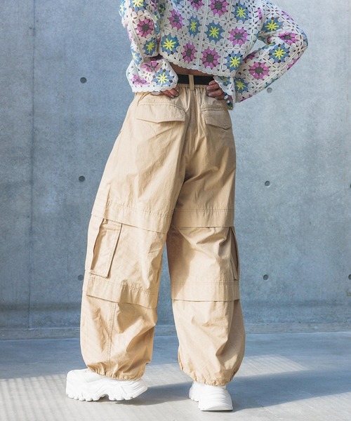 PAGEBOY（ページボーイ）の「パラシュートパンツ（その他パンツ・レディース・ブラック/カーキ/ベージュ・FREE）」の9枚目の写真