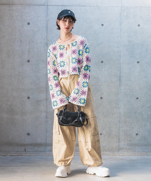 PAGEBOY（ページボーイ）の「パラシュートパンツ（その他パンツ・レディース・ブラック/カーキ/ベージュ・FREE）」の11枚目の写真