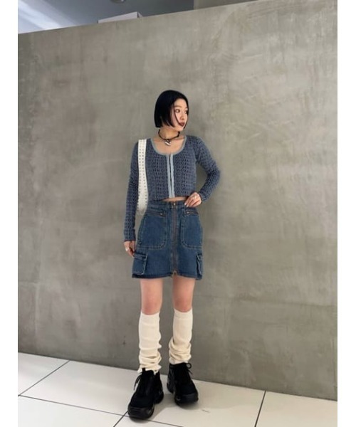 SLY（スライ）の「LOOSE TRENKA SOCKS ルーズ トレンカ ソックス（ソックス/靴下・レディース・ブラック/オフホワイト・FREE）」の14枚目の写真